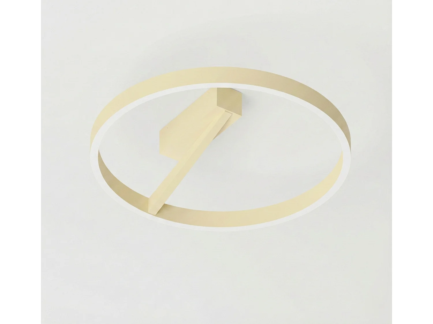 Criseide P/G LED-plafondlamp - 60W 3100lm 3000K dimbaar, trailing edge, in aluminium met nieuwe beige afwerking - Gealuce