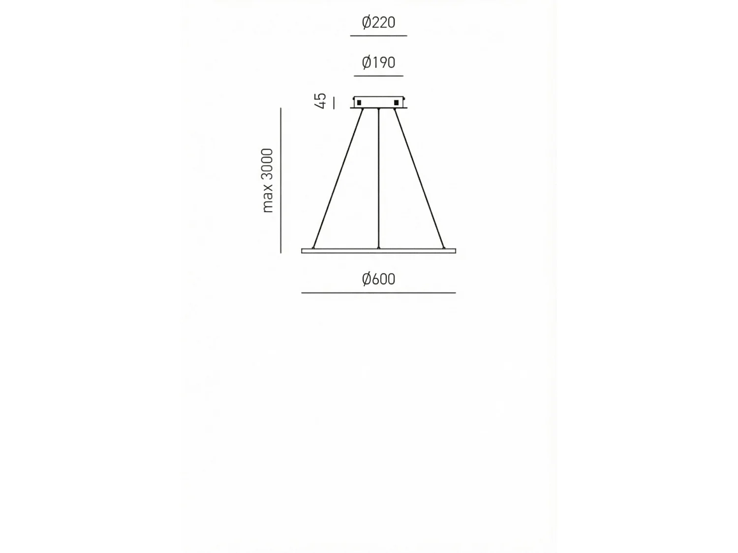 ERIKA S/P LED-Pendelleuchte 38 W 1400 lm 3000 K dimmbar, Phasenanschnitt + Druckschalter, Gehäuse aus Aluminium und weißem Silikon - Gealuce
