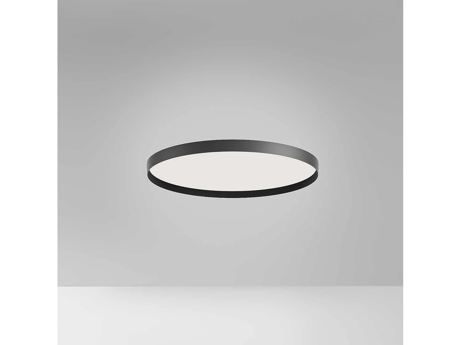 ACELIA P/M 40W ściemnialna lampa sufitowa LED z podwójnym strumieniem światła i fazowaniem w kolorze opalowo-czarnego aluminium - Gealuce