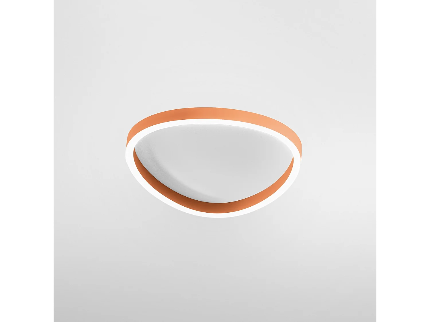 Ecaris P/P loftlampe 38W+8W LED 2200-2300lm CCT 3000K/4000K dæmpbar i brændt orange aluminium - Gealuce
