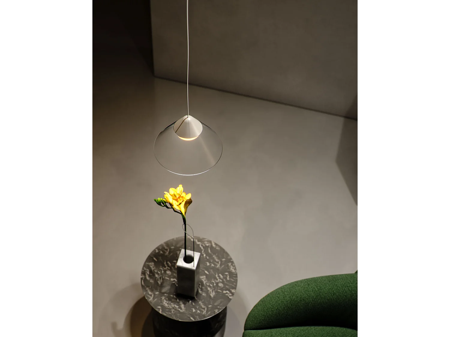 Ark Surface LED-hanglamp 6W 90º 2700K Zwart/Grijs, conisch ontwerp voor binnengebruik - Beneito & Faure - Verlichting