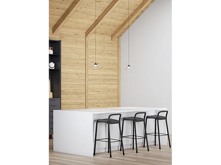 Ark Surface LED-hanglamp 6W 90º 3000K Zwart/Grijs, conisch ontwerp voor binnengebruik - Beneito & Faure - Verlichting