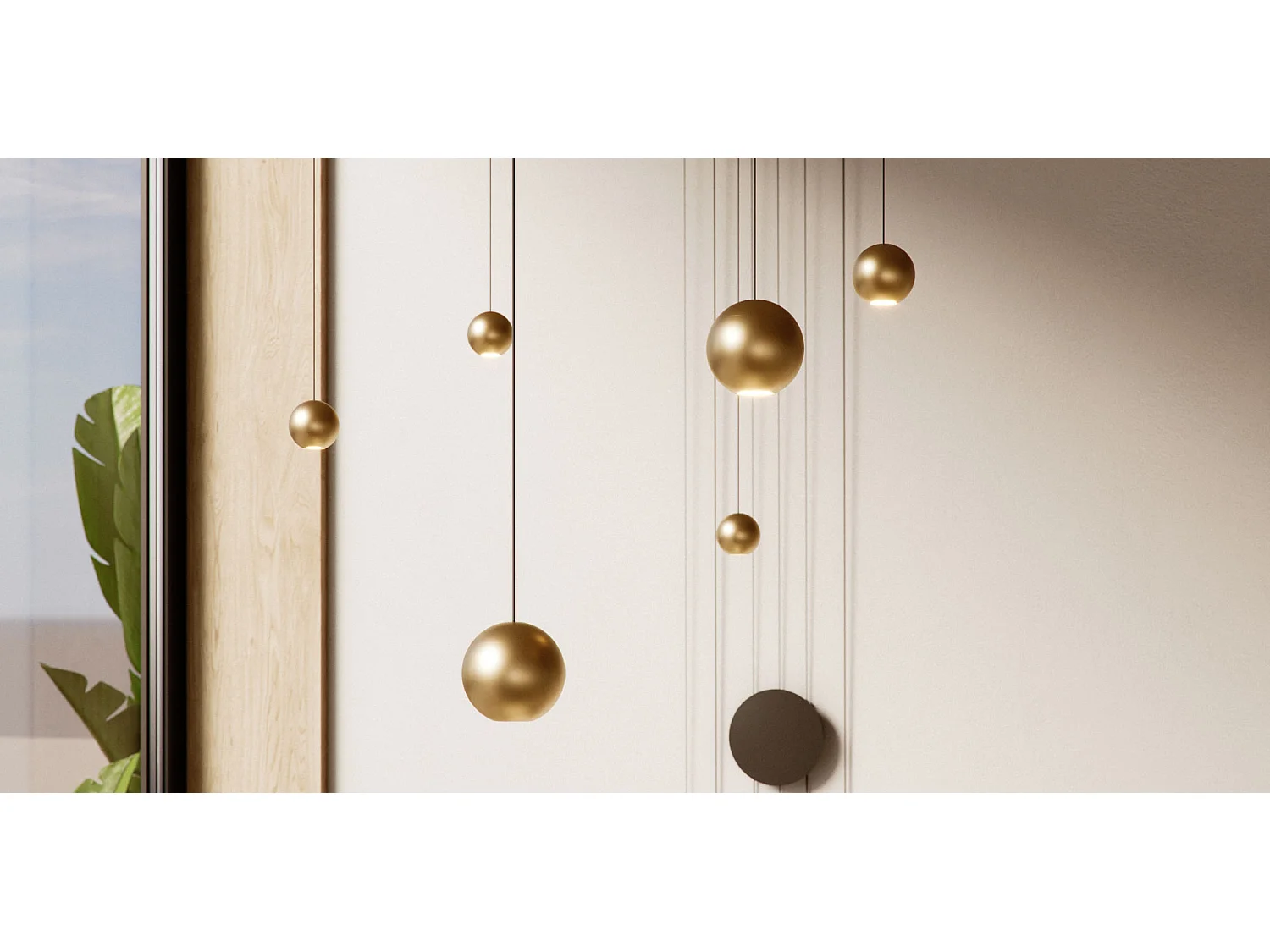 Bora XL Space hanglamp 15W LED 38° kleurtemperatuur schakelaar 2700K-4000K matzwart - Modulair verlichtingssysteem - Beneito & Faure