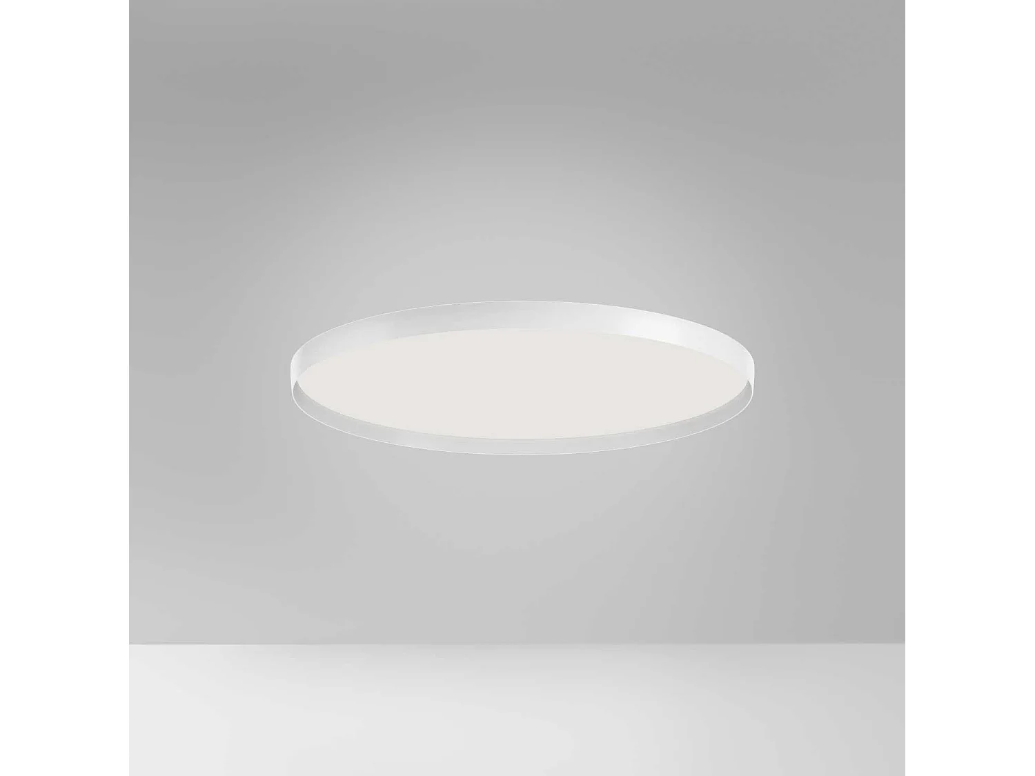 ACELIA P/G 50W dimbare LED-plafondlamp met faseafsnijding en dubbele lichtuitstraling in opaalwit aluminium - Gealuce