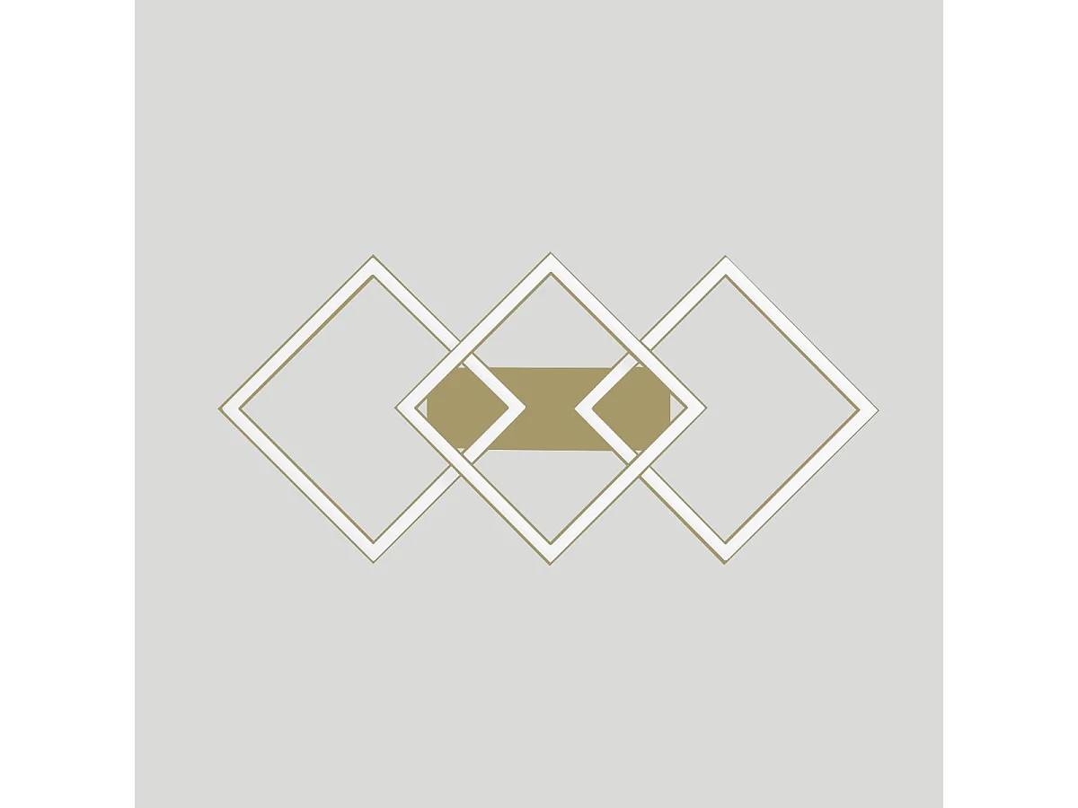 Lampada a soffitto AFRODITE P/M 40W 2000lm 3000K dimmerabile taglio fase - Oro - Struttura in alluminio e diffusore in silicone opale
