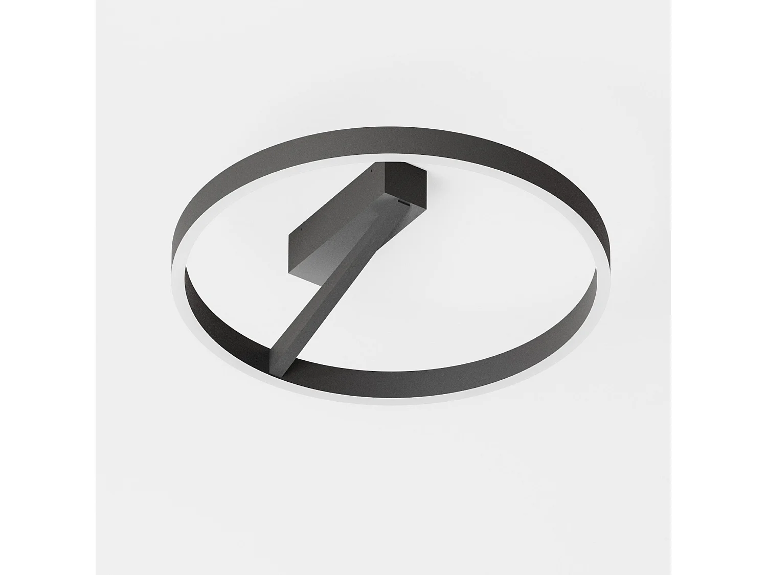 Luminária de teto LED Criseide P/G - 60W 3100lm 3000K dimerizável com tecnologia trailing edge em acabamento de alumínio preto acetinado - Gealuce