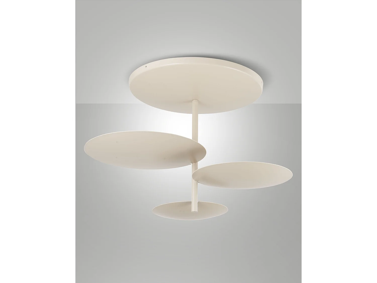 Plafoniera Simplon LED 3x15,5W Integrato 5180 lm 3000K Dimmerabile a taglio di fase, Struttura in metallo, IP20, Classe 1 - Sabbia