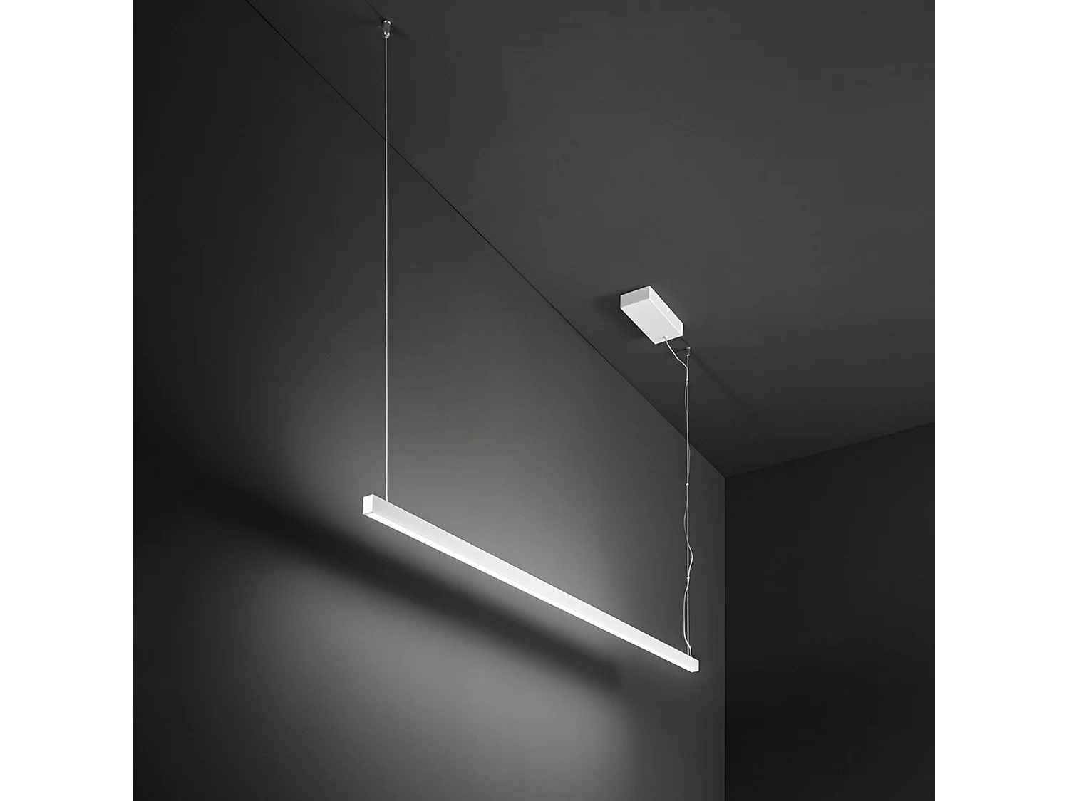 Sospensione Moderna Link Metallo Bianco Led 45W Dimmetabile Ip20