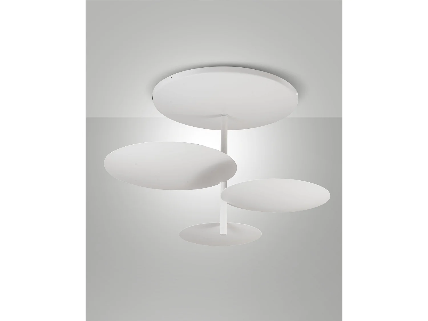 Simplon LED-plafondlamp 3x15,5W geïntegreerd 5180 lm 3000K dimbaar, faseafsnijding, metalen frame, IP20, klasse 1 - wit