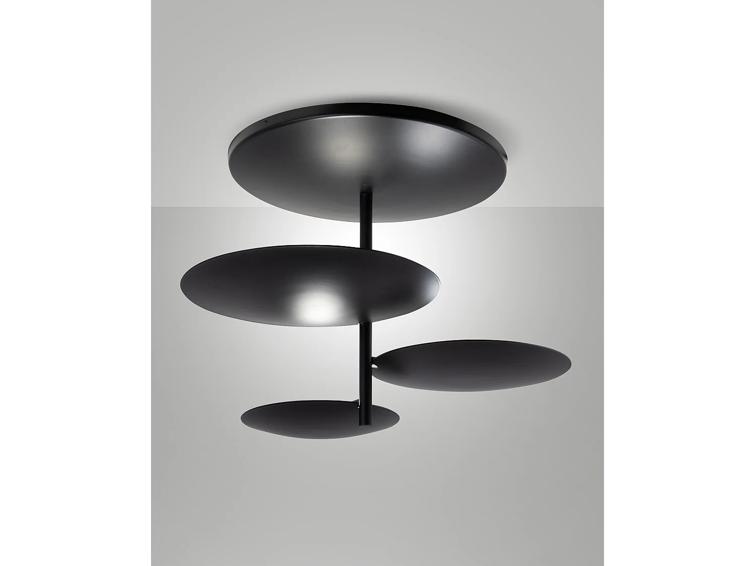 Simplon LED loftlampe, 3 x 15,5 W, integreret, 5180 lm, 3000 K, dæmpbar, fasedæmpning, metalramme, IP20 beskyttelsesklasse, beskyttelsesklasse 1 - Sort