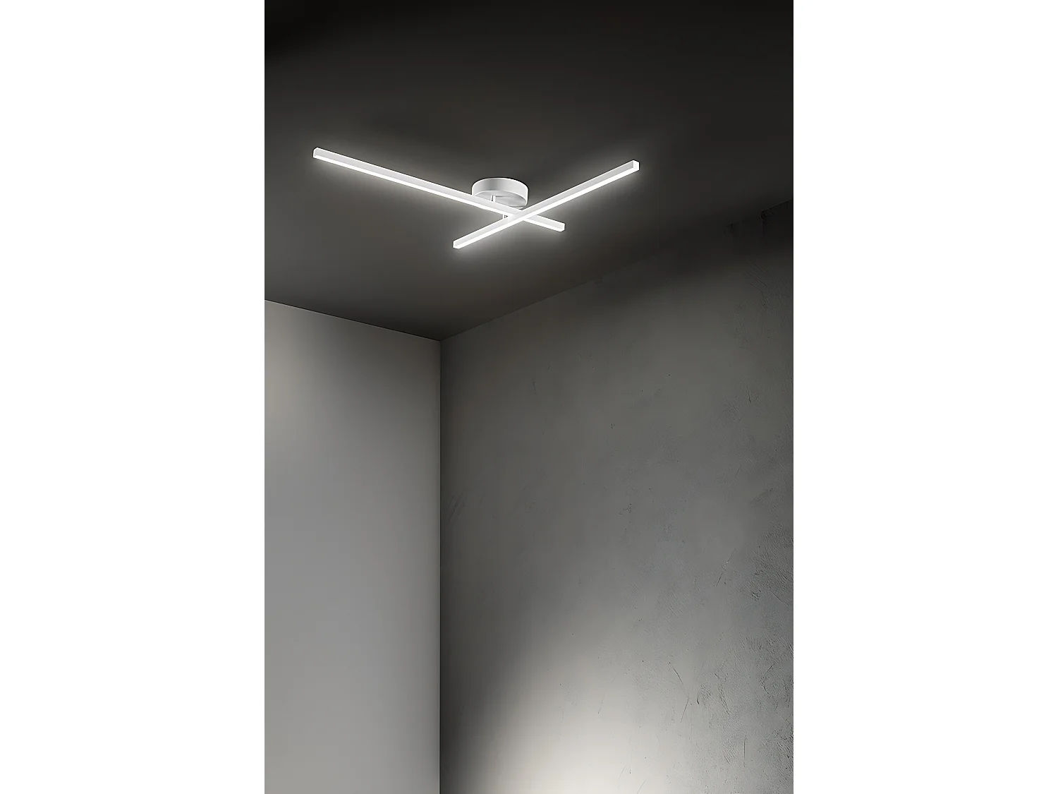 Plafoniera Moderna Syncro Alluminio Bianco Led 29W Dimmerabile Ip20