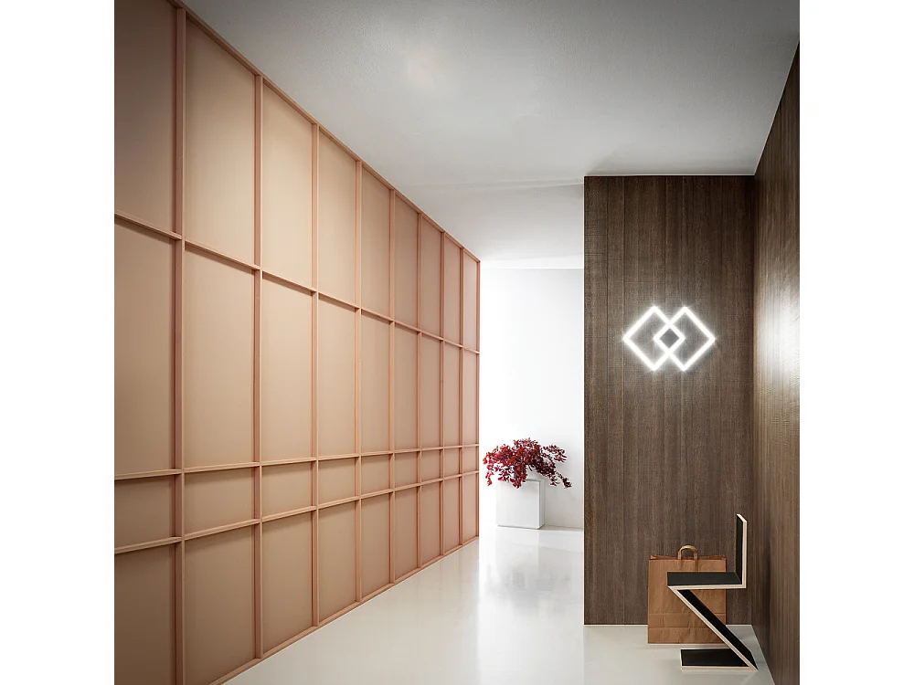 Lampada a soffitto AFRODITE P/P 28W 1400lm 3000K dimmerabile taglio fase - Titanio - Struttura in alluminio e diffusore in silicone opale