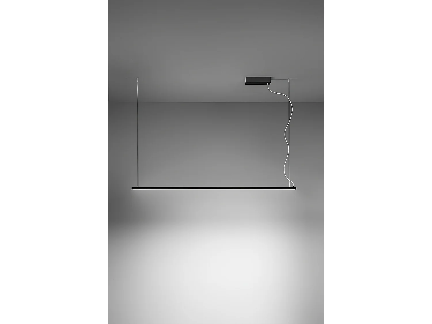 Sospensione Moderna Link Alluminio Nero Led 35W Dimmetabile Ip20