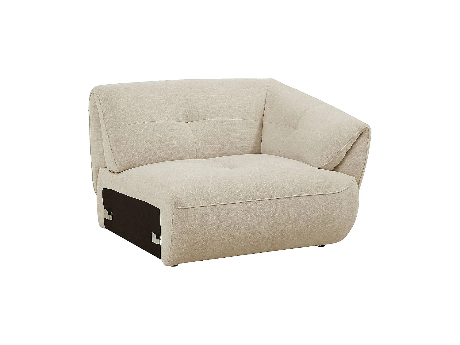 Habitat - Canapé 3 places en tissu - Crème - Cyriel