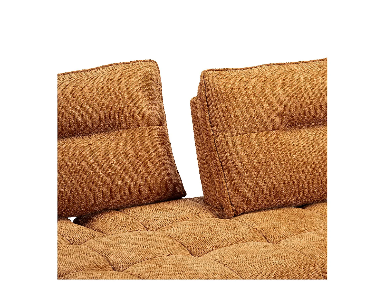 Habitat - Canapé 2 places en tissu chenille avec dossier avance-recule électrique - Terracotta - Abilly