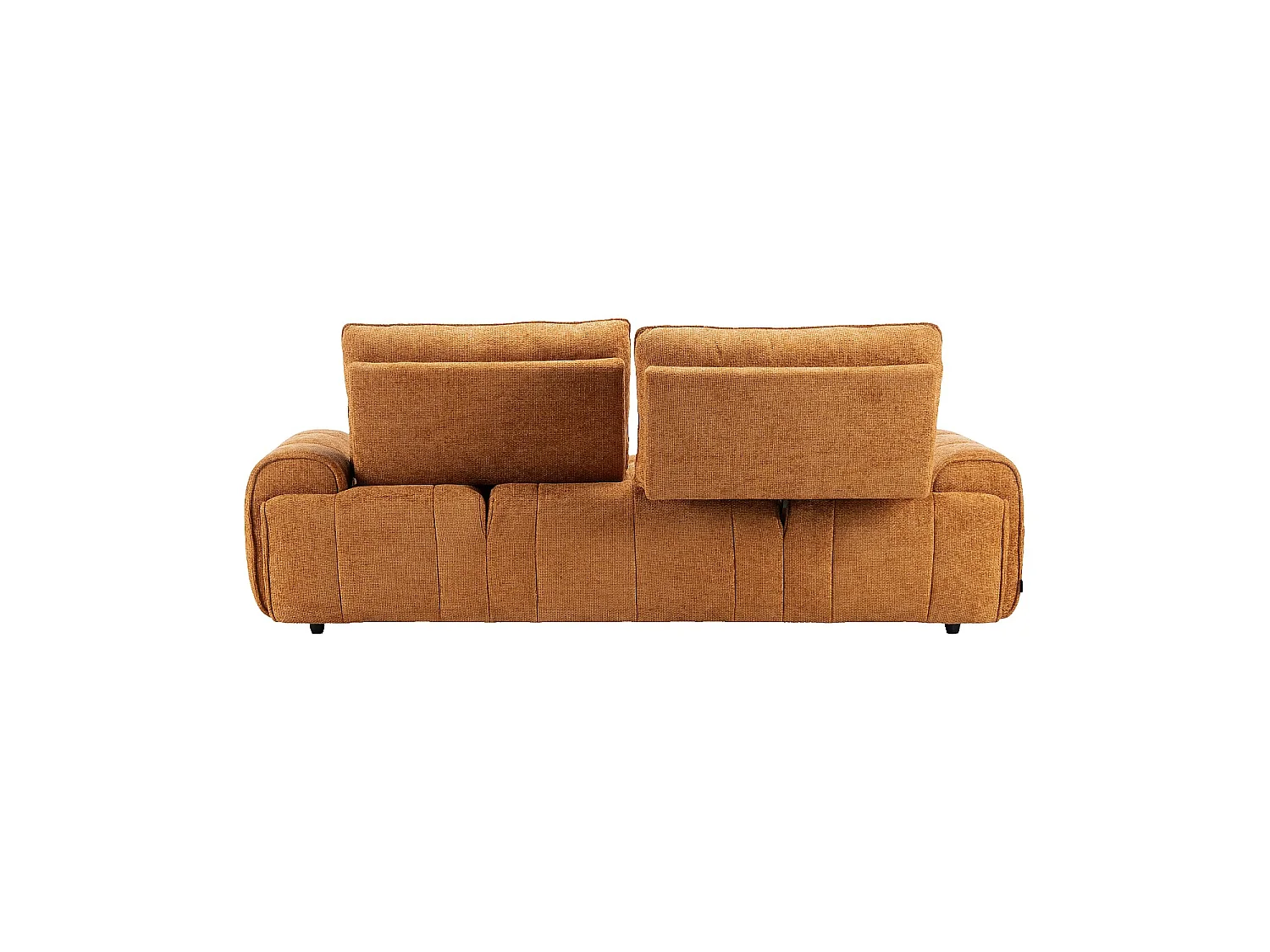 Habitat - Canapé 2 places en tissu chenille avec dossier avance-recule électrique - Terracotta - Abilly