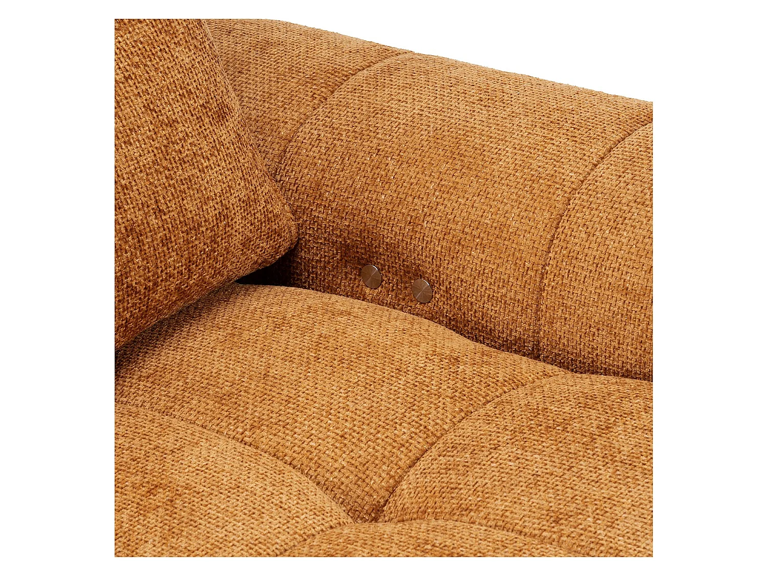 Habitat - Canapé 2 places en tissu chenille avec dossier avance-recule électrique - Terracotta - Abilly