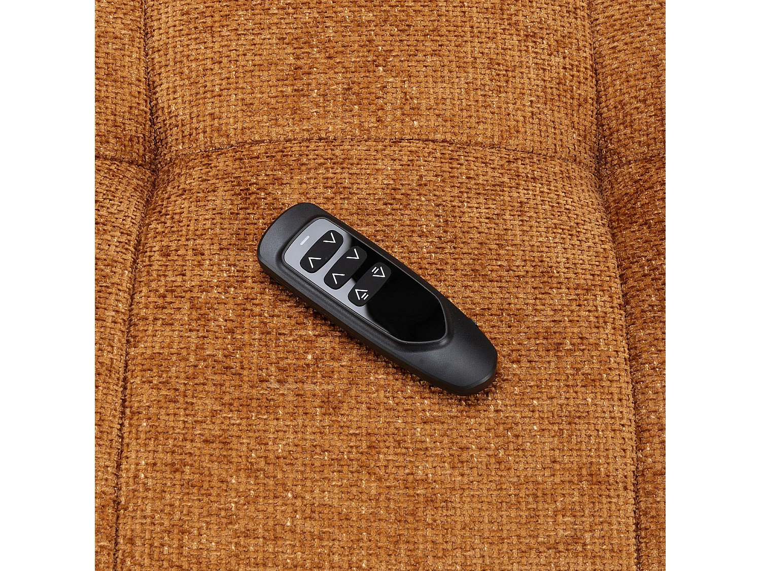 Habitat - Canapé 3 places en tissu chenille avec assise coulissante électrique - Terracotta - Abilly
