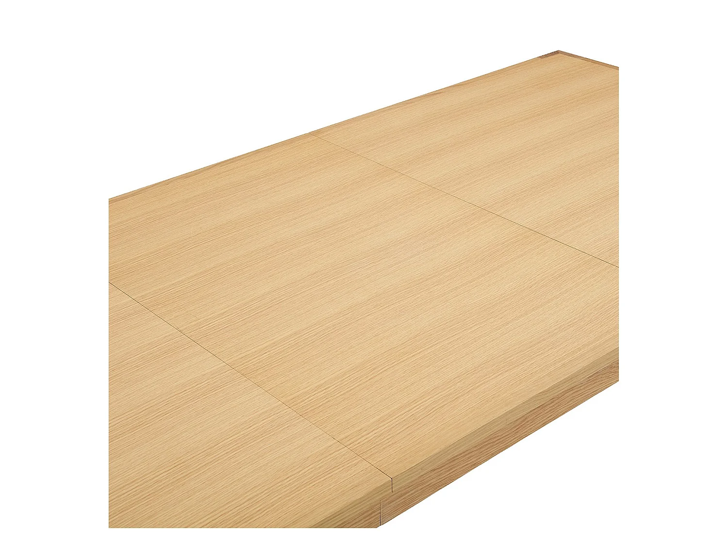 Habitat - Table à manger rectangulaire extensible en chêne - 6 à 8 couverts - Naturel - Design by Hélèna Pille - Ivoine
