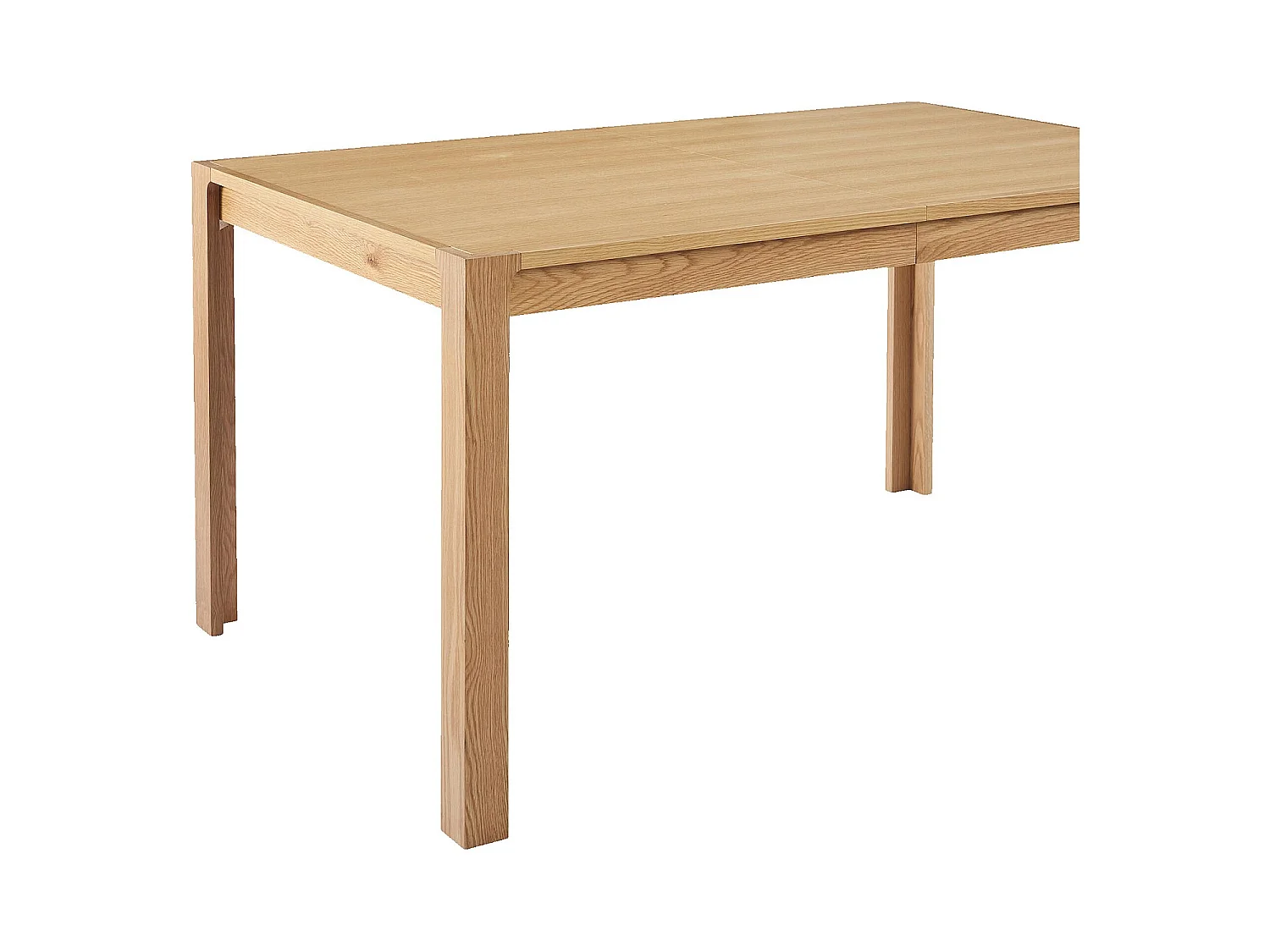 Habitat - Table à manger rectangulaire extensible en chêne - 6 à 8 couverts - Naturel - Design by Hélèna Pille - Ivoine
