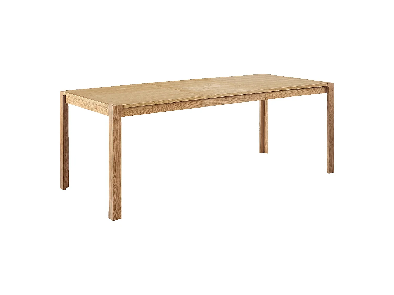Habitat - Table à manger rectangulaire extensible en chêne - 6 à 8 couverts - Naturel - Design by Hélèna Pille - Ivoine