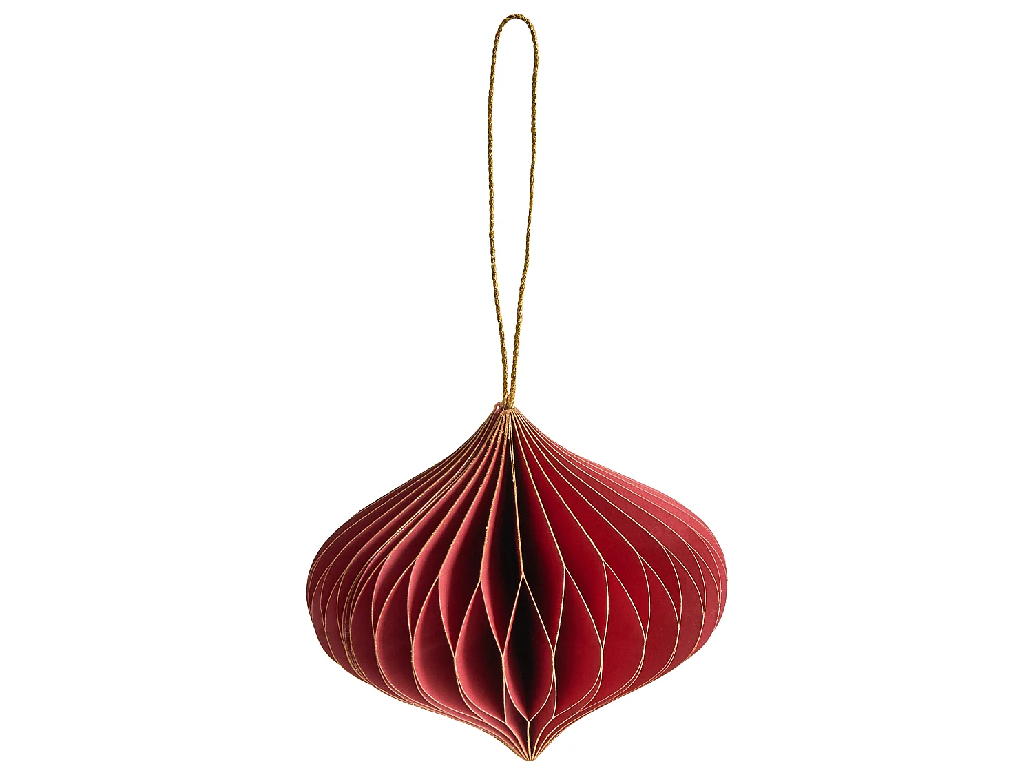 Lot de 18 décorations pour sapin de Noël SUSA Papier Rouge