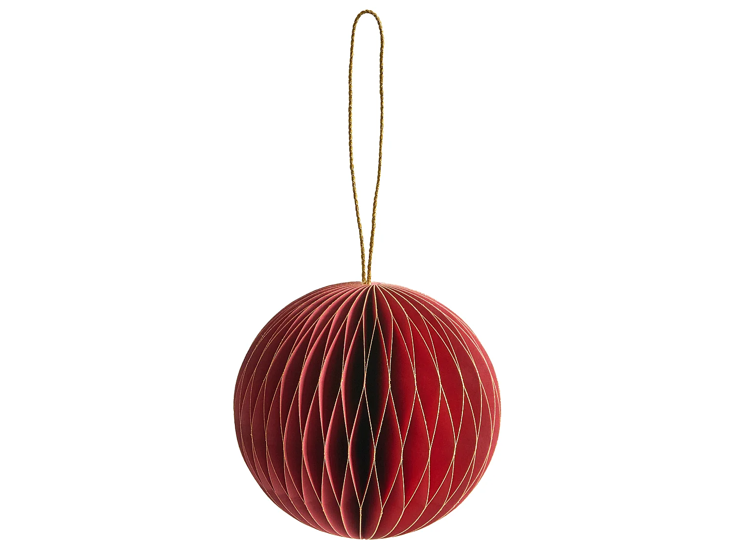 Lot de 18 décorations pour sapin de Noël SUSA Papier Rouge