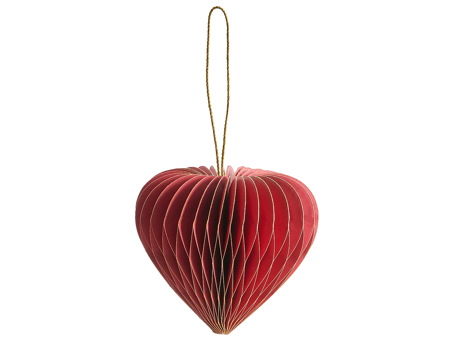 Lot de 18 décorations pour sapin de Noël SUSA Papier Rouge