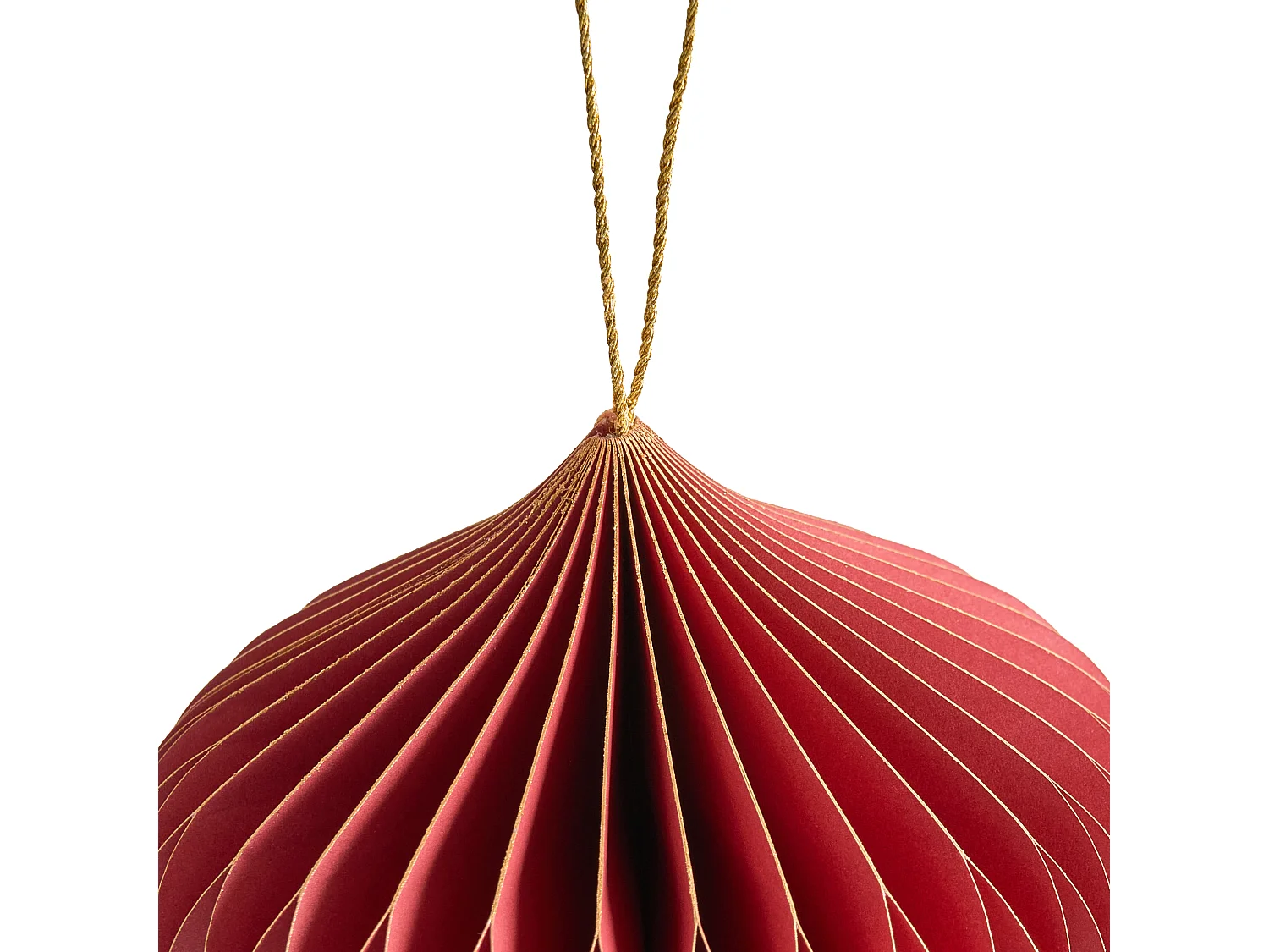 Lot de 18 décorations pour sapin de Noël SUSA Papier Rouge