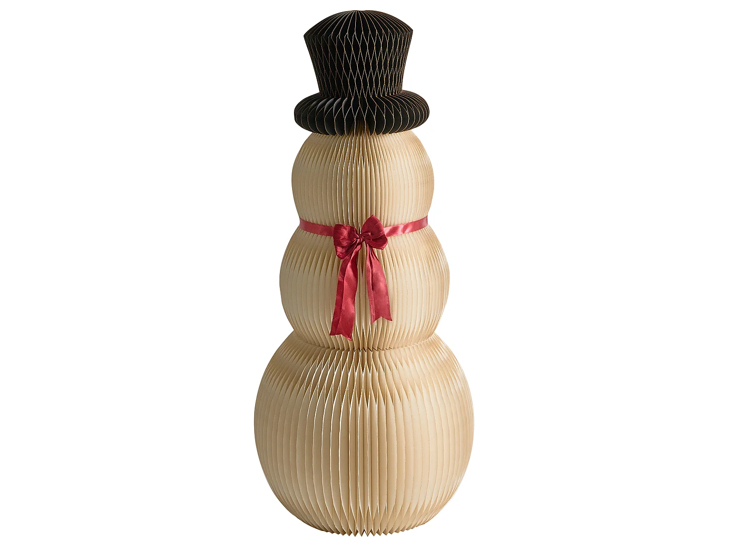 Lot de 2 décorations de Noël KLARALVEN 90/124 cm Bonhomme de neige Beige