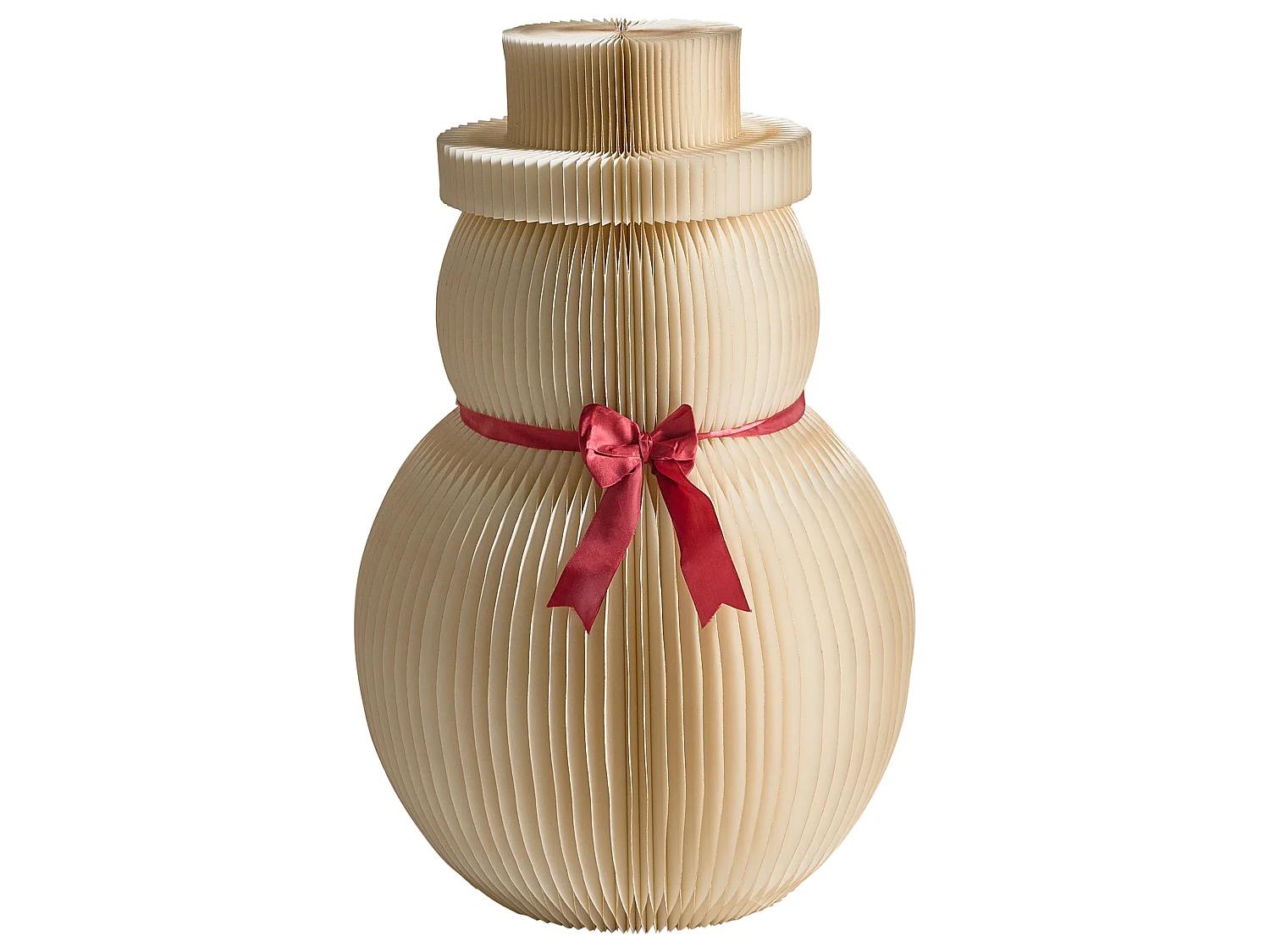 Lot de 2 décorations de Noël KLARALVEN 90/124 cm Bonhomme de neige Beige