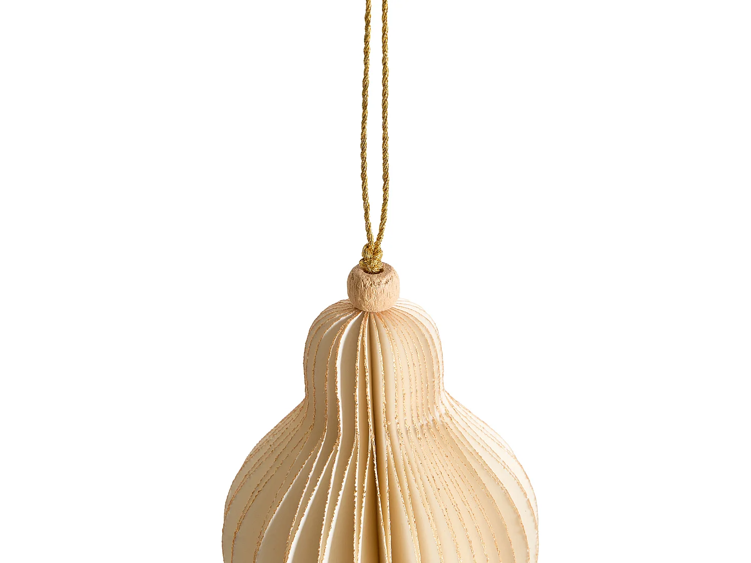 Lot de 20 décorations pour sapin de Noël ALTAELVA Papier Beige