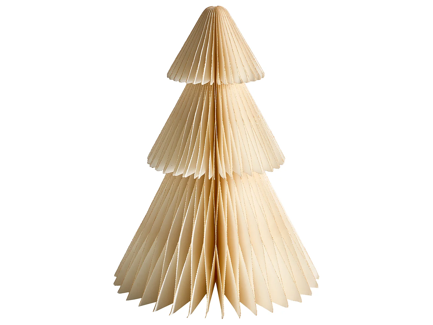 Lot de 5 décorations de Noël VORMA 25 cm Arbre de Noël Beige/vert