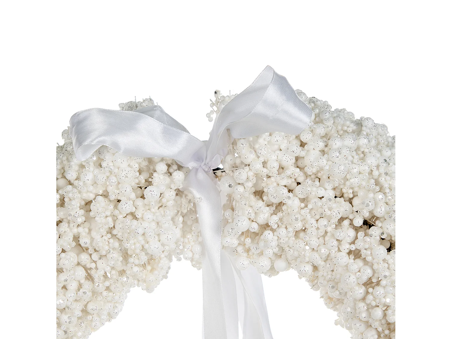 Couronne de Noël ARESJON 40 cm Blanc