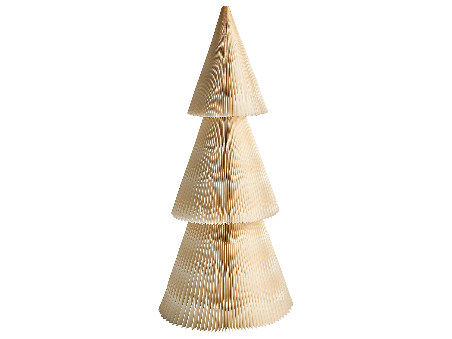 Lot de 2 décorations de Noël VEFSNA 90/122 cm Arbre de Noël Beige