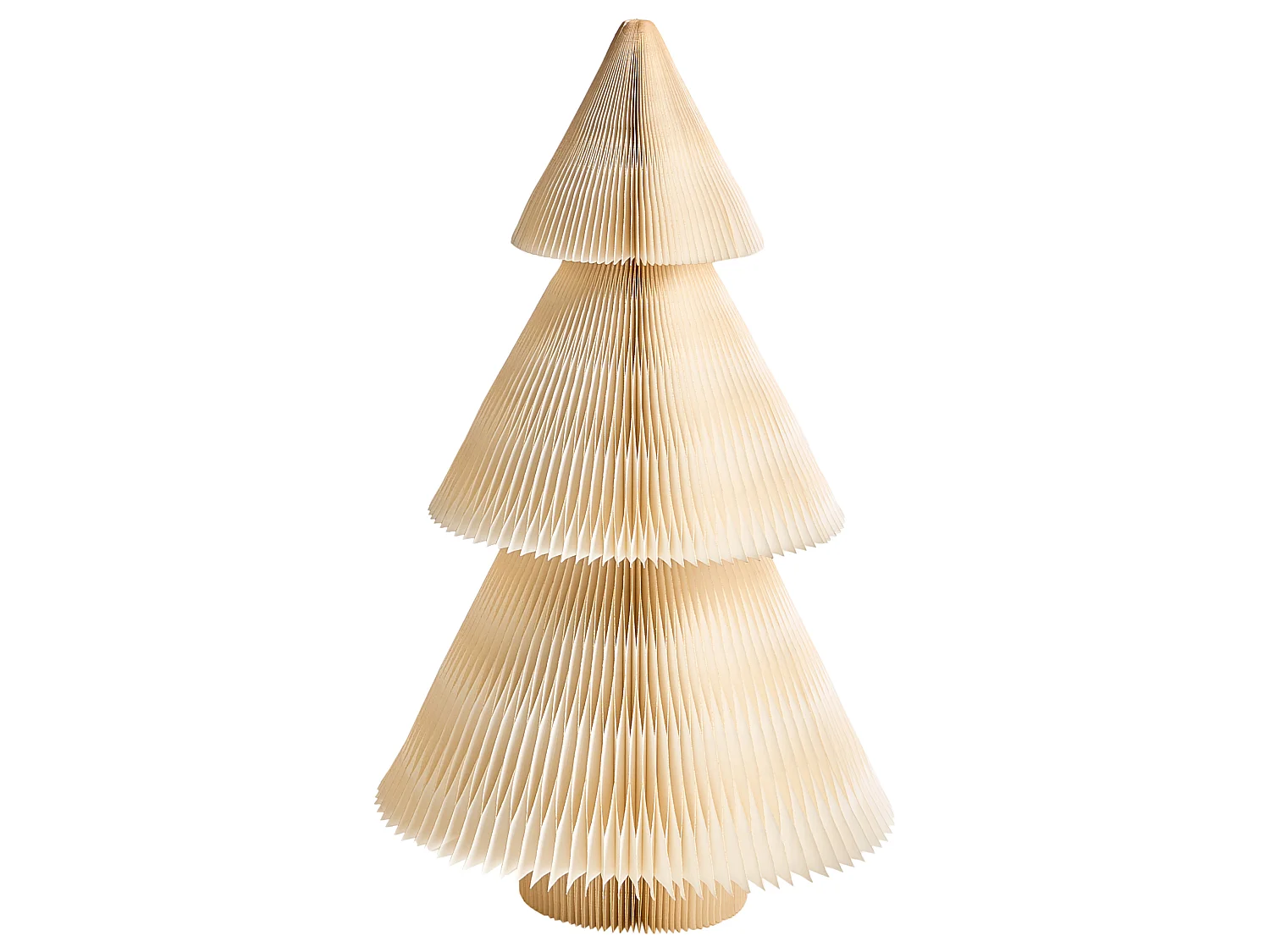 Lot de 2 décorations de Noël VEFSNA 90/122 cm Arbre de Noël Beige