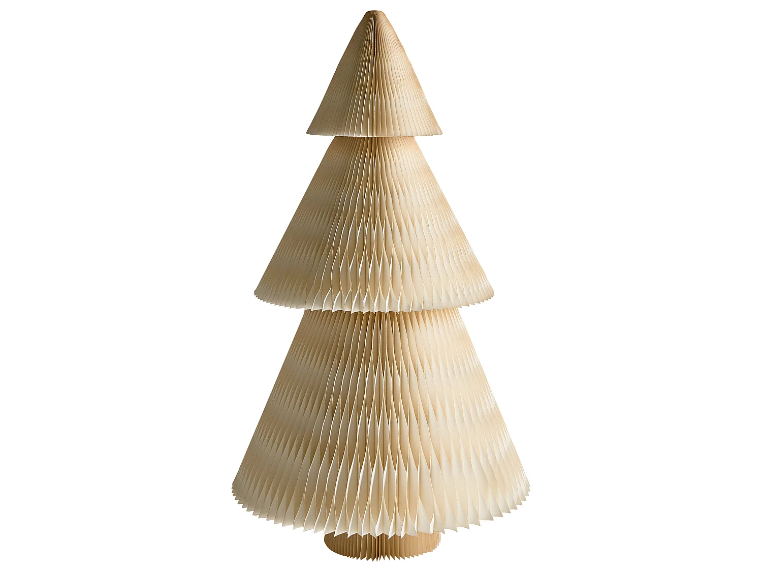 Lot de 2 décorations de Noël VEFSNA 90/122 cm Arbre de Noël Beige/vert