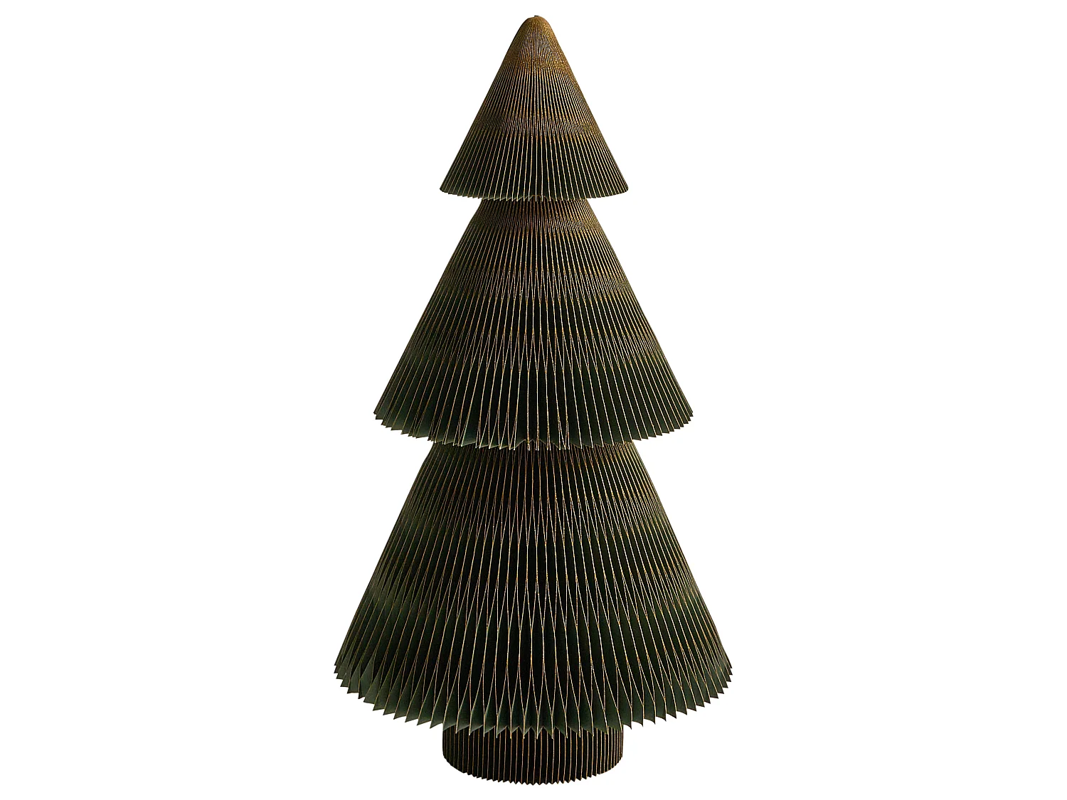 Lot de 2 décorations de Noël VEFSNA 90/122 cm Arbre de Noël Beige/vert