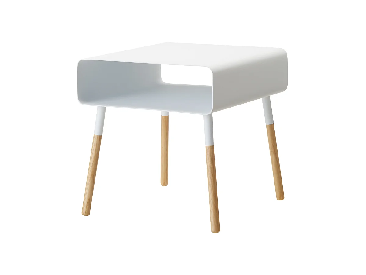 Kleine Eenvoudige Bijzettafel L35 cm - Metalen Stalen Ontwerp