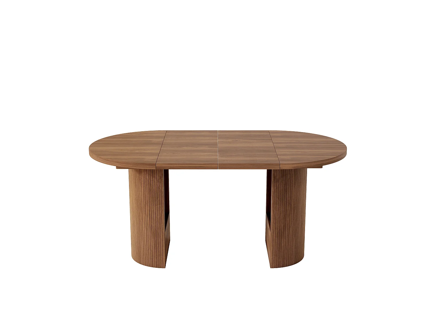 Table à manger extensible 90/125/160 x 90 cm - Capacité 4 à 8 personnes - Plateau épais - Style minimaliste - MDF - Marron