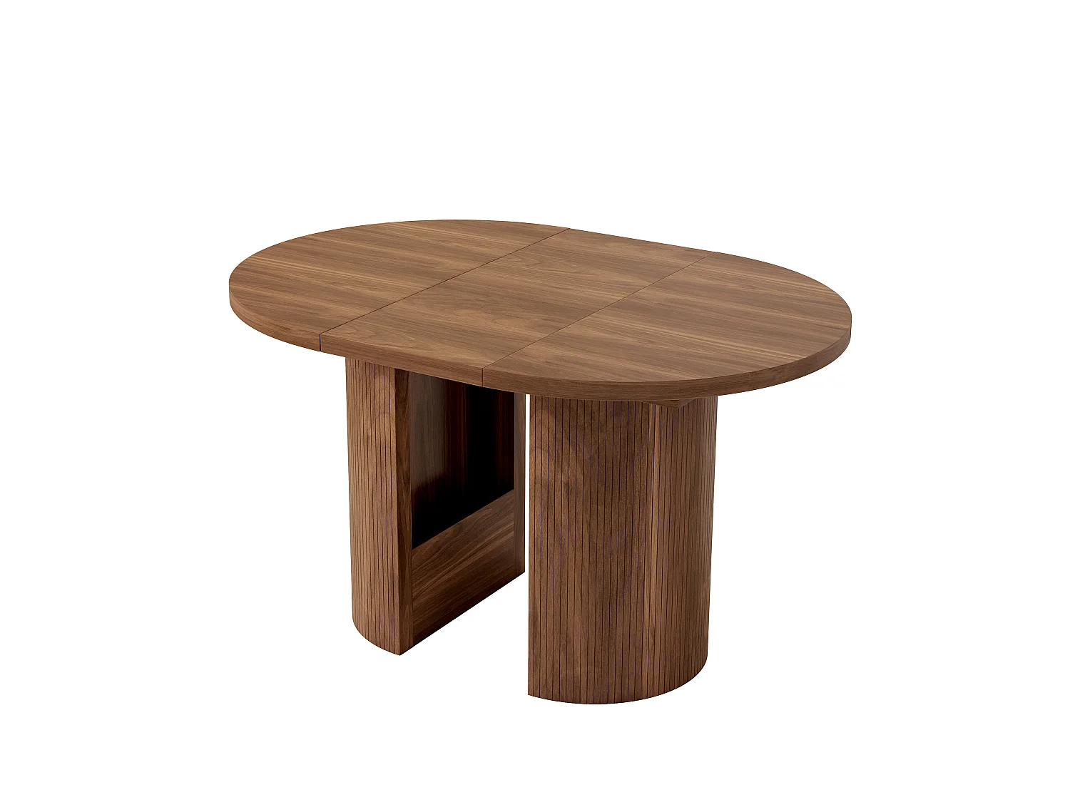 Table à manger extensible 90/125/160 x 90 cm - Capacité 4 à 8 personnes - Plateau épais - Style minimaliste - MDF - Marron