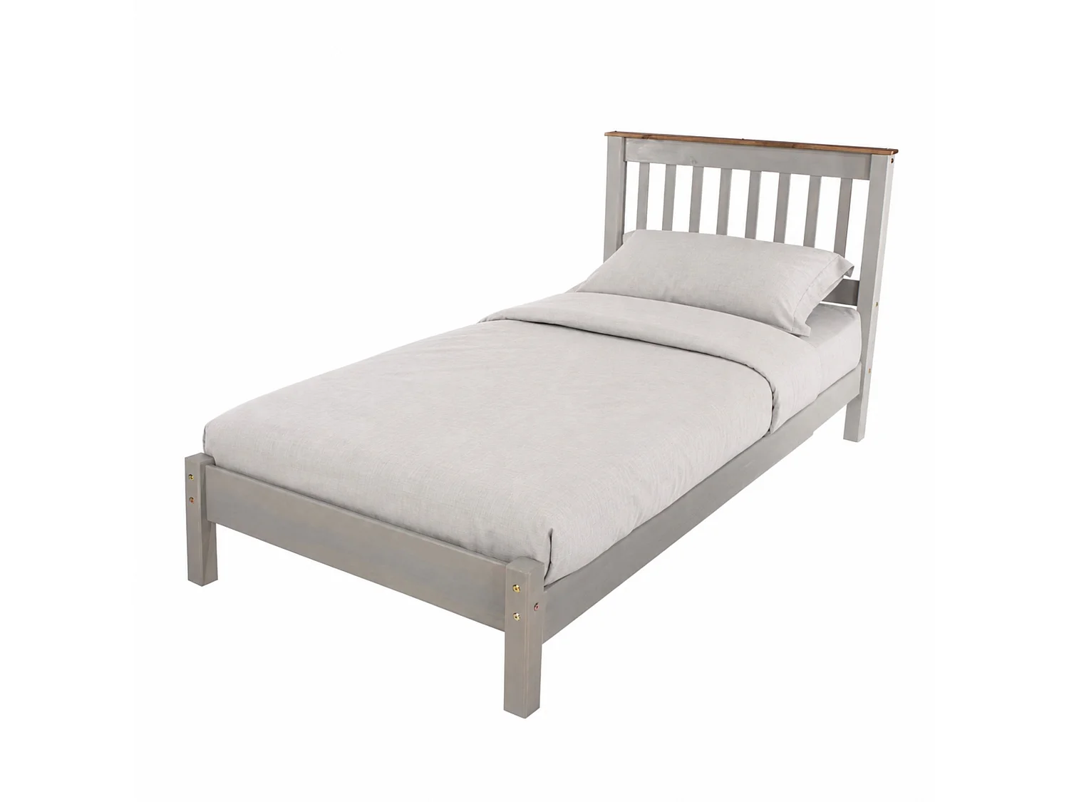 Corona Bed Frame with Slatted Headboard