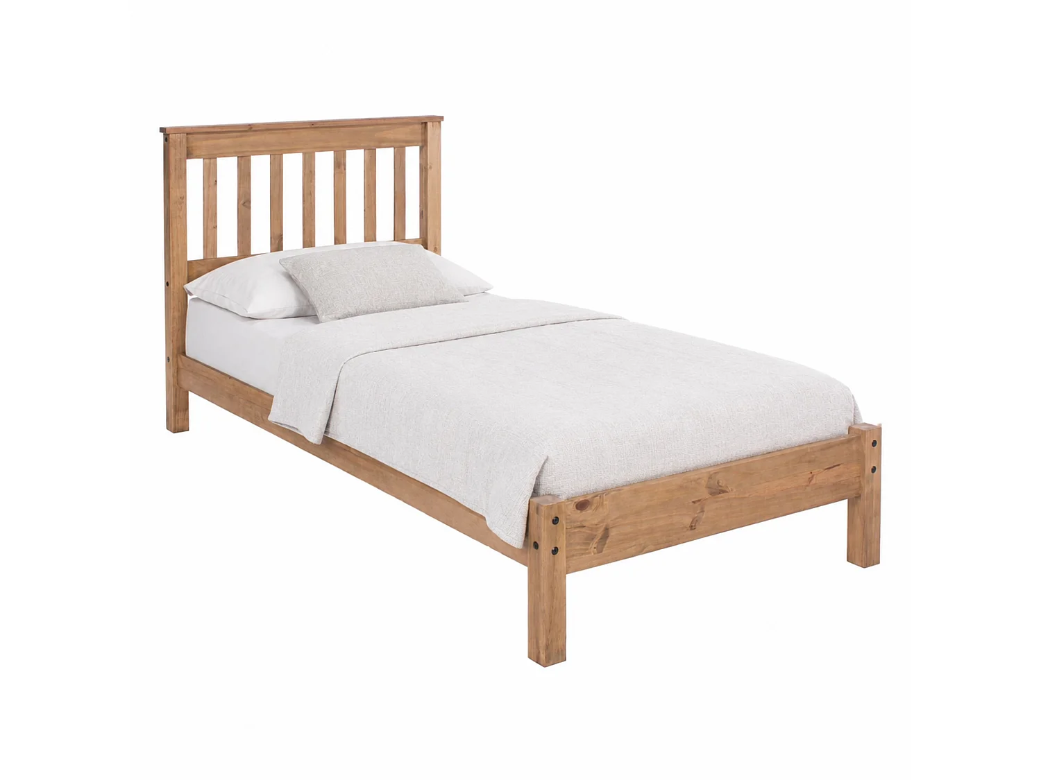 Corona Bed Frame with Slatted Headboard