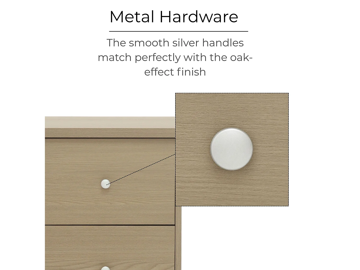 Freya 2-Drawer Modern Bedside Cabinet