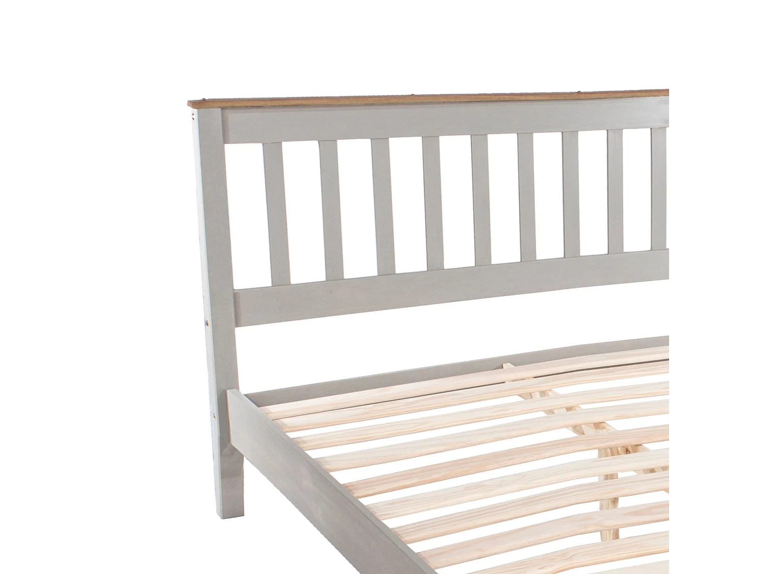 Corona Bed Frame with Slatted Headboard