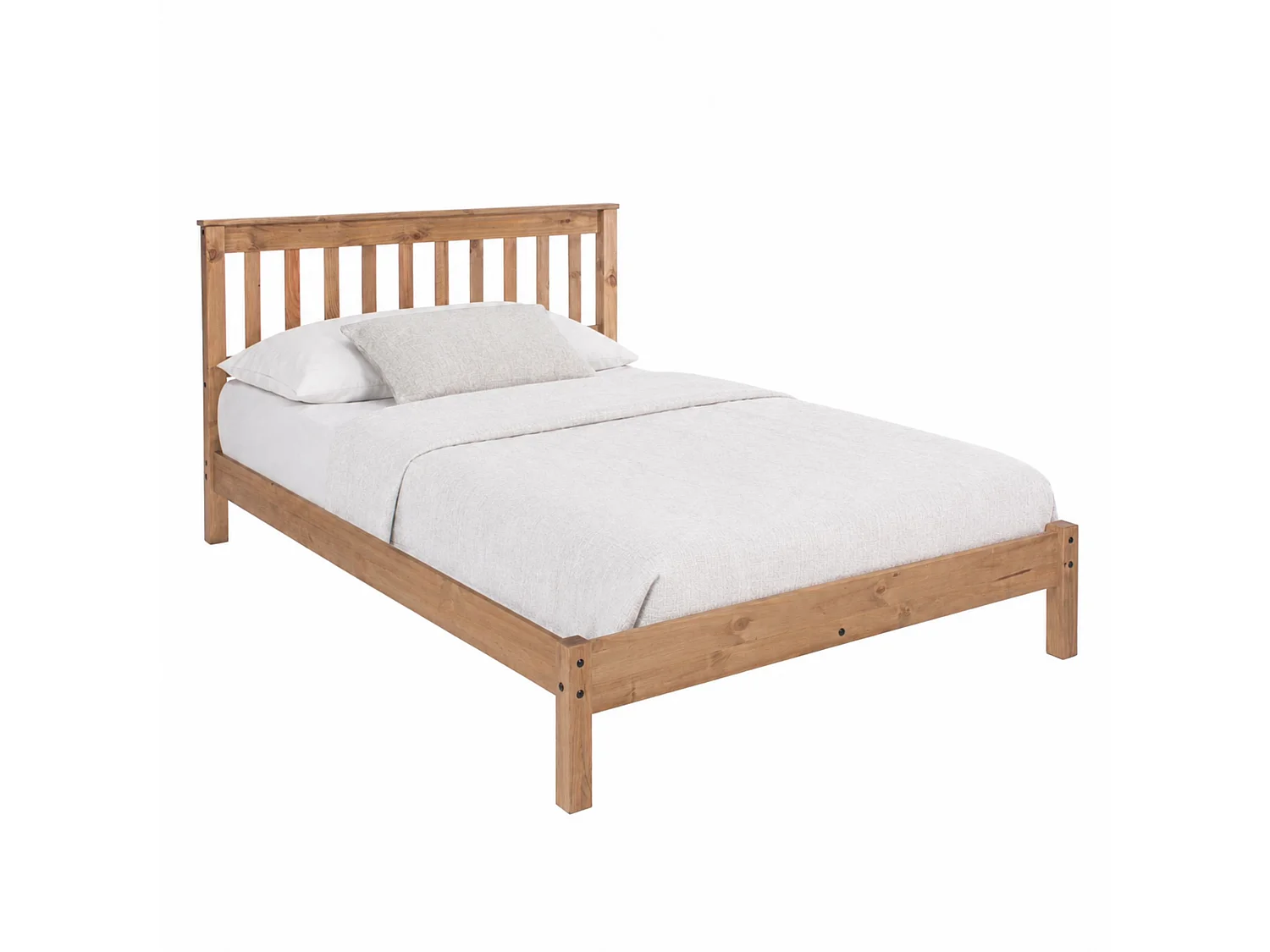 Corona Bed Frame with Slatted Headboard