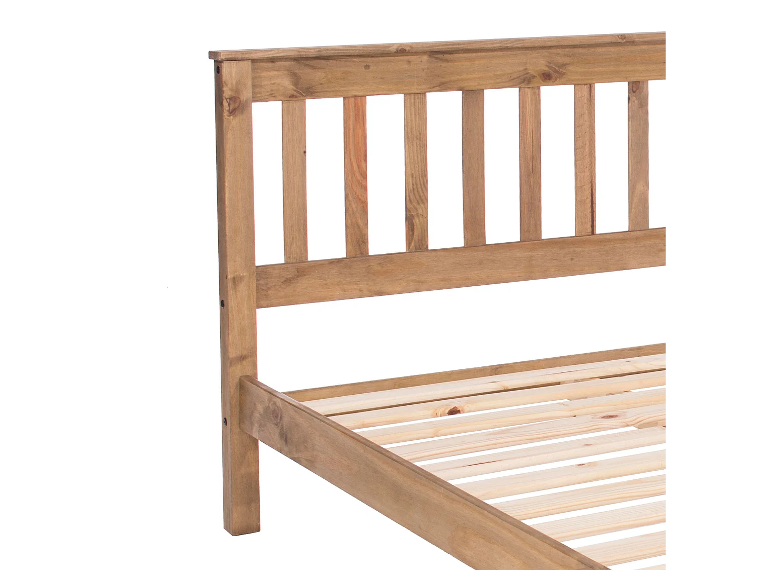 Corona Bed Frame with Slatted Headboard
