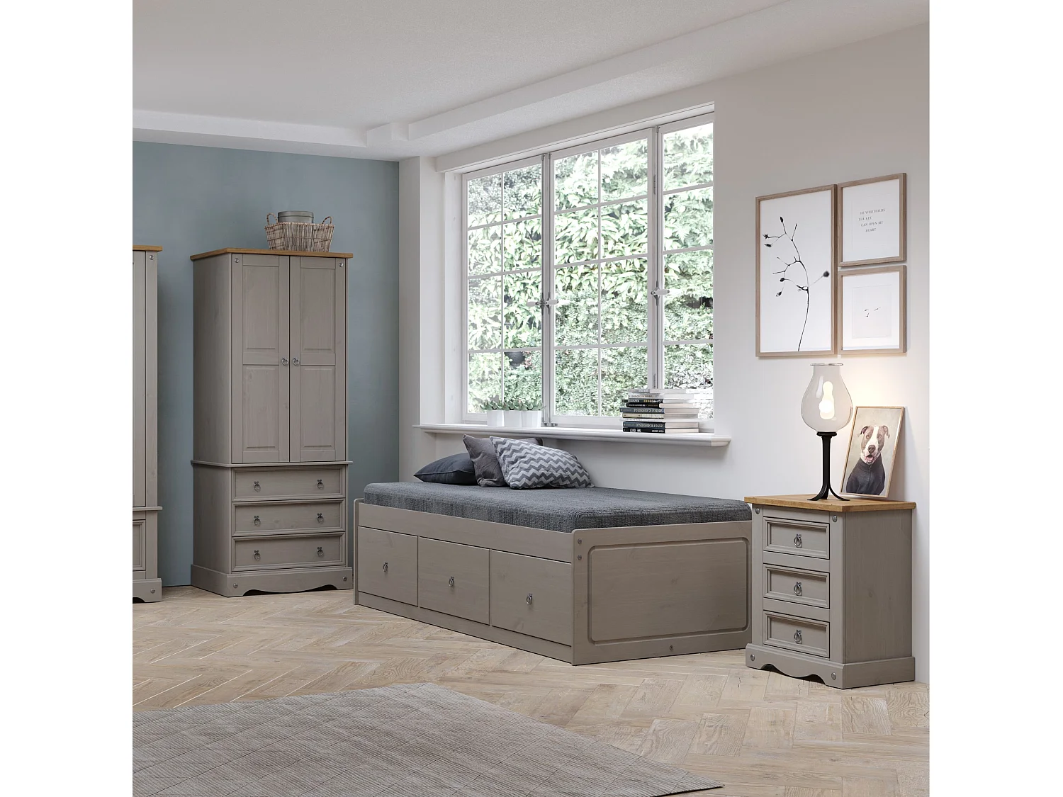 Corona 3-Drawer Storage Bed, UK Single Mattress Size