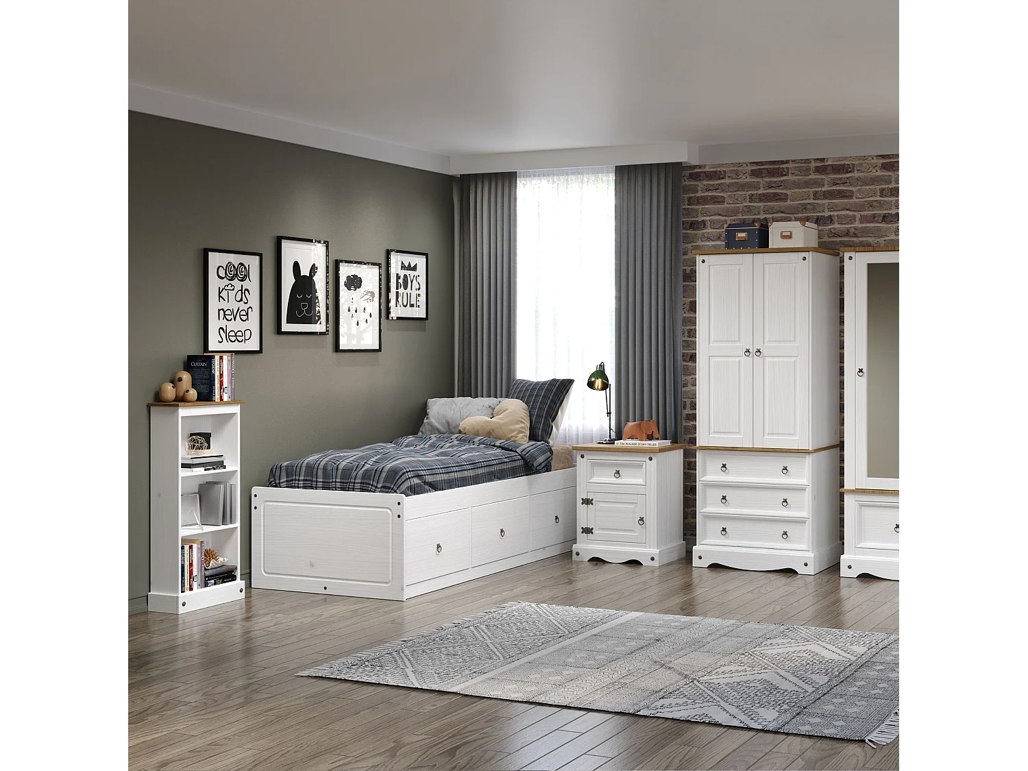 Corona 3-Drawer Storage Bed, UK Single Mattress Size