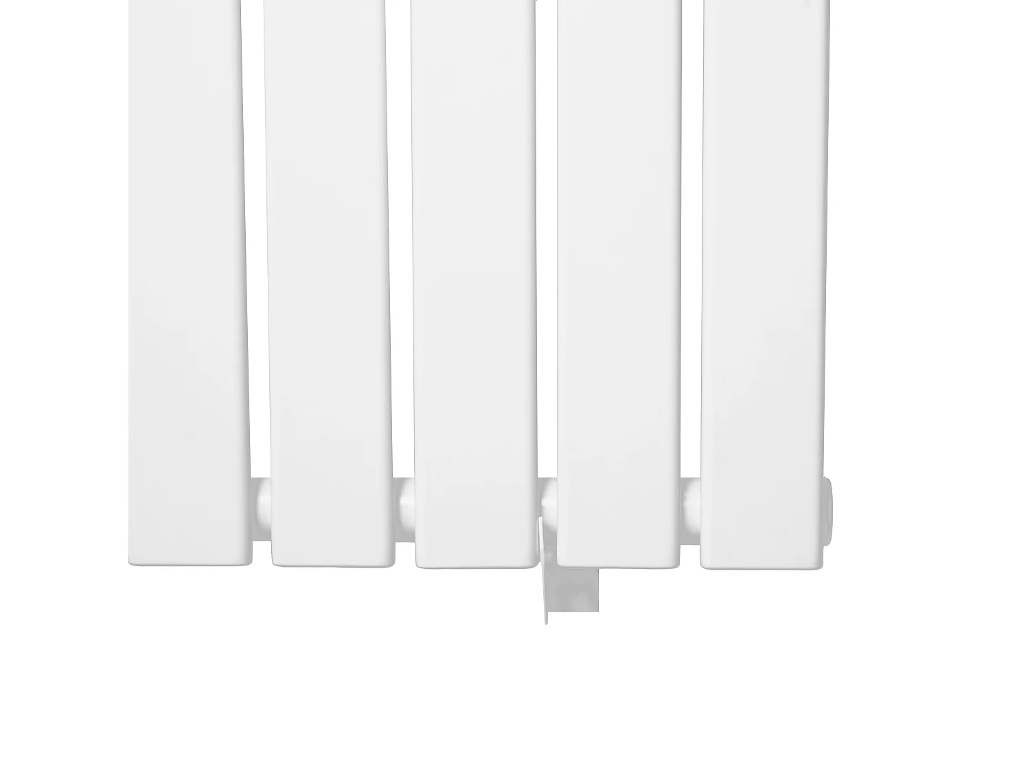 Flat enkeltsøyle-radiator - 1800 x 280 mm - hvit
